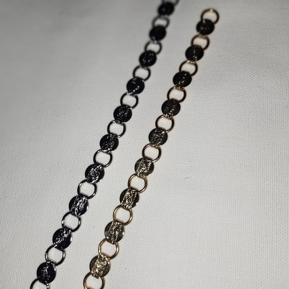 Sarah coventry, gold tone and silvertone link bracelets, young and gay - Picture 1 of 4